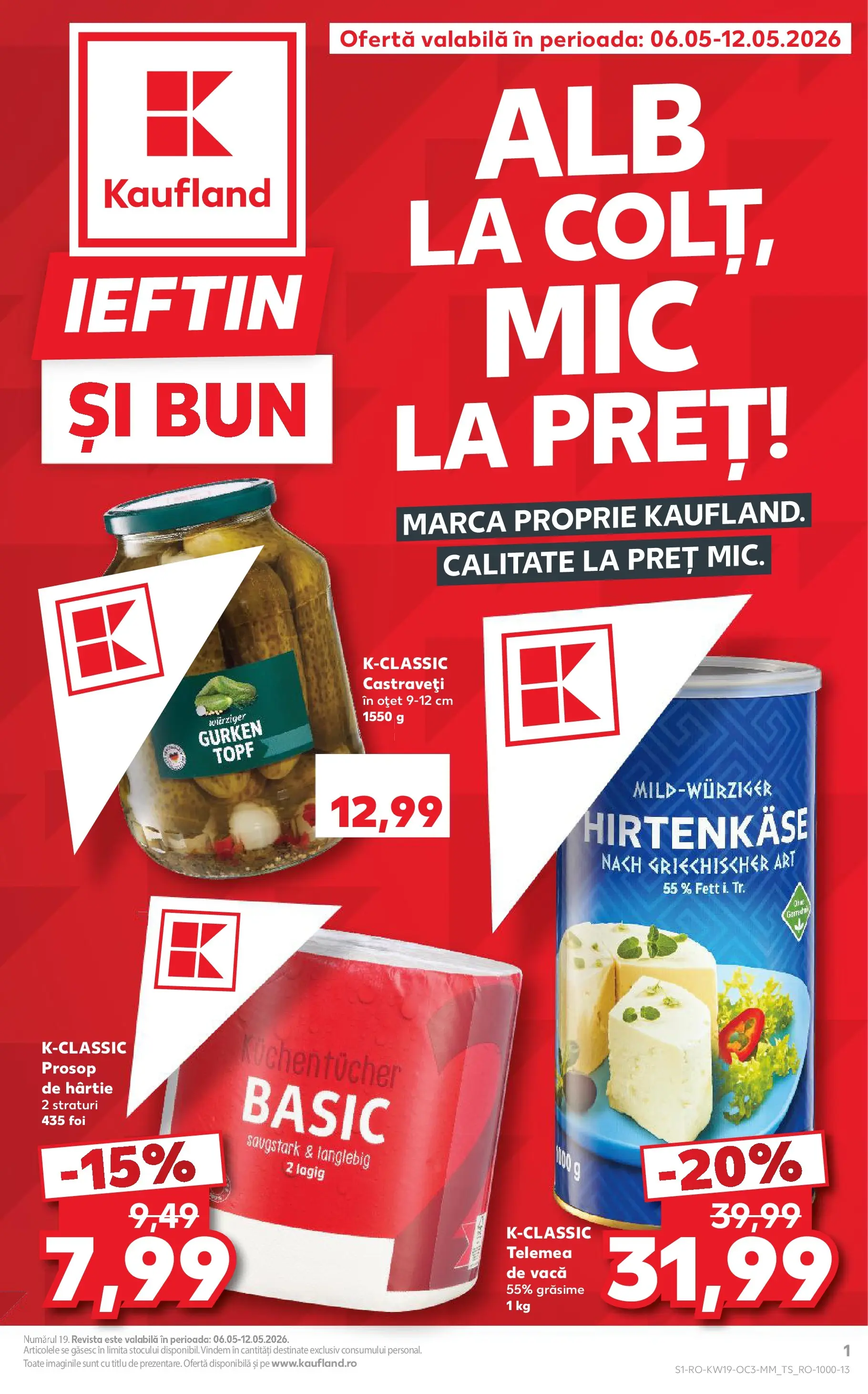Kaufland Brașov 05.05.2026 - Revista si Oferta | Pagină: 1 | Produse: Oțet, Castraveți