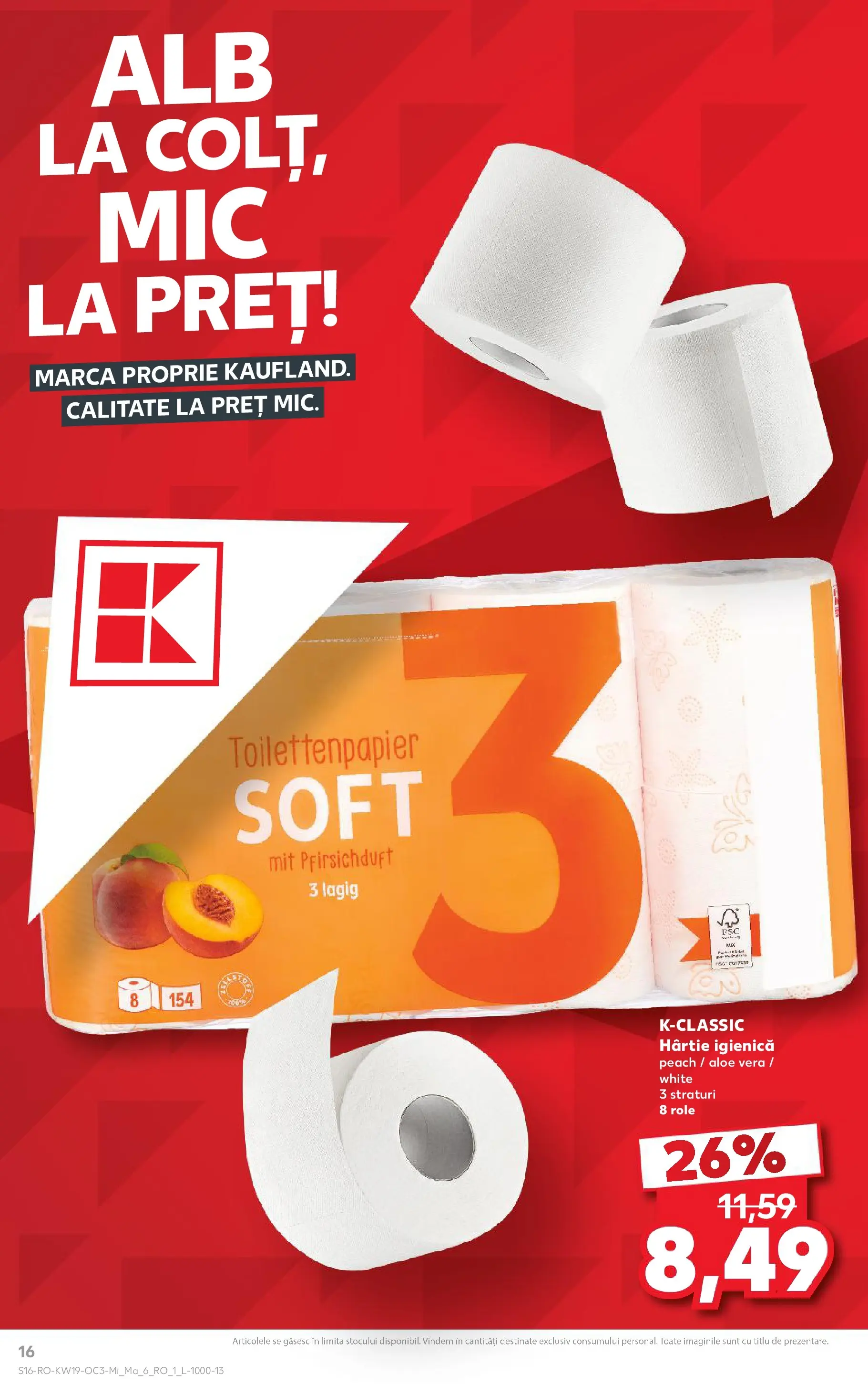 Kaufland Brașov 05.05.2026 - Revista si Oferta | Pagină: 16 | Produse: Aloe vera, Role