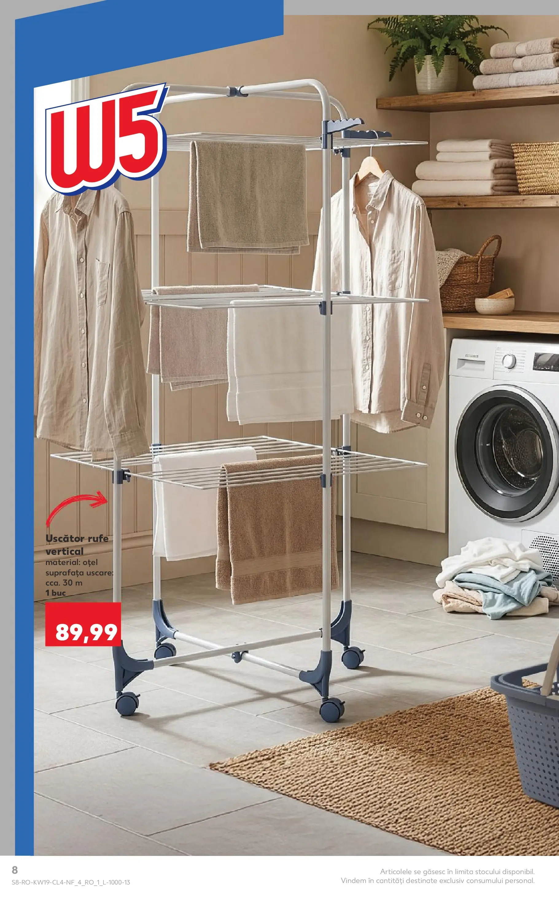 Kaufland Viseu de Sus 05.05.2026 - Revista si Oferta | Pagină: 8 | Produse: Uscător, Uscător rufe