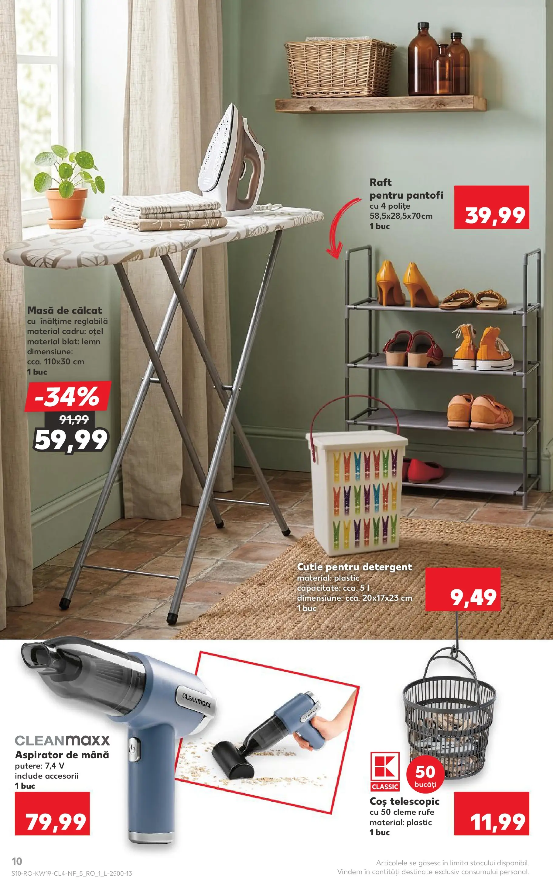 Kaufland Comarnic 05.05.2026 - Revista si Oferta | Pagină: 10 | Produse: Pantofi, Raft, Masă, Detergent