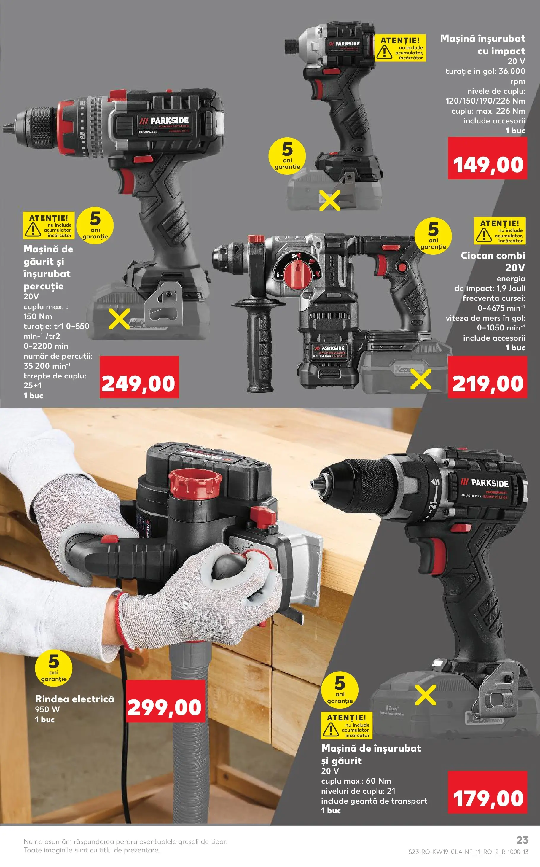 Kaufland Viseu de Sus 05.05.2026 - Revista si Oferta | Pagină: 23 | Produse: Mașină de găurit, Încărcător, Geantă, Peluş Köpek Yatağı