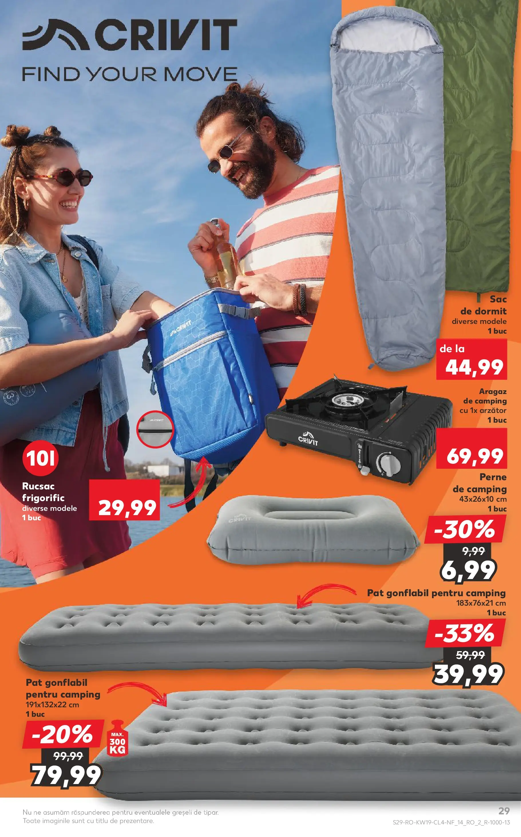 Kaufland Viseu de Sus 05.05.2026 - Revista si Oferta | Pagină: 29 | Produse: Aragaz, Pat, Rucsac