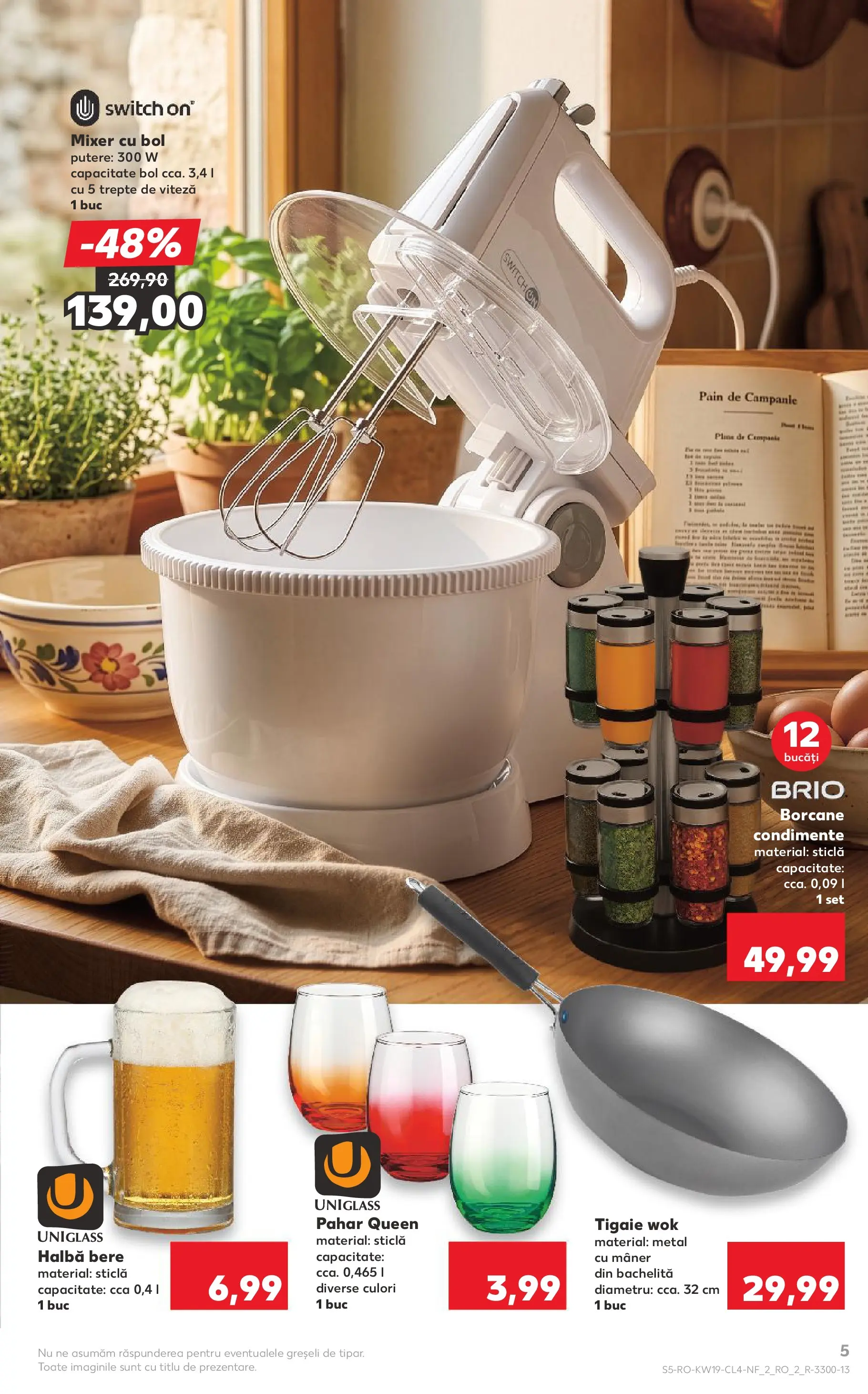 Kaufland Brașov 06.05.2026 - Revista si Oferta | Pagină: 5 | Produse: Tigaie, Bol, Mâner, Condimente