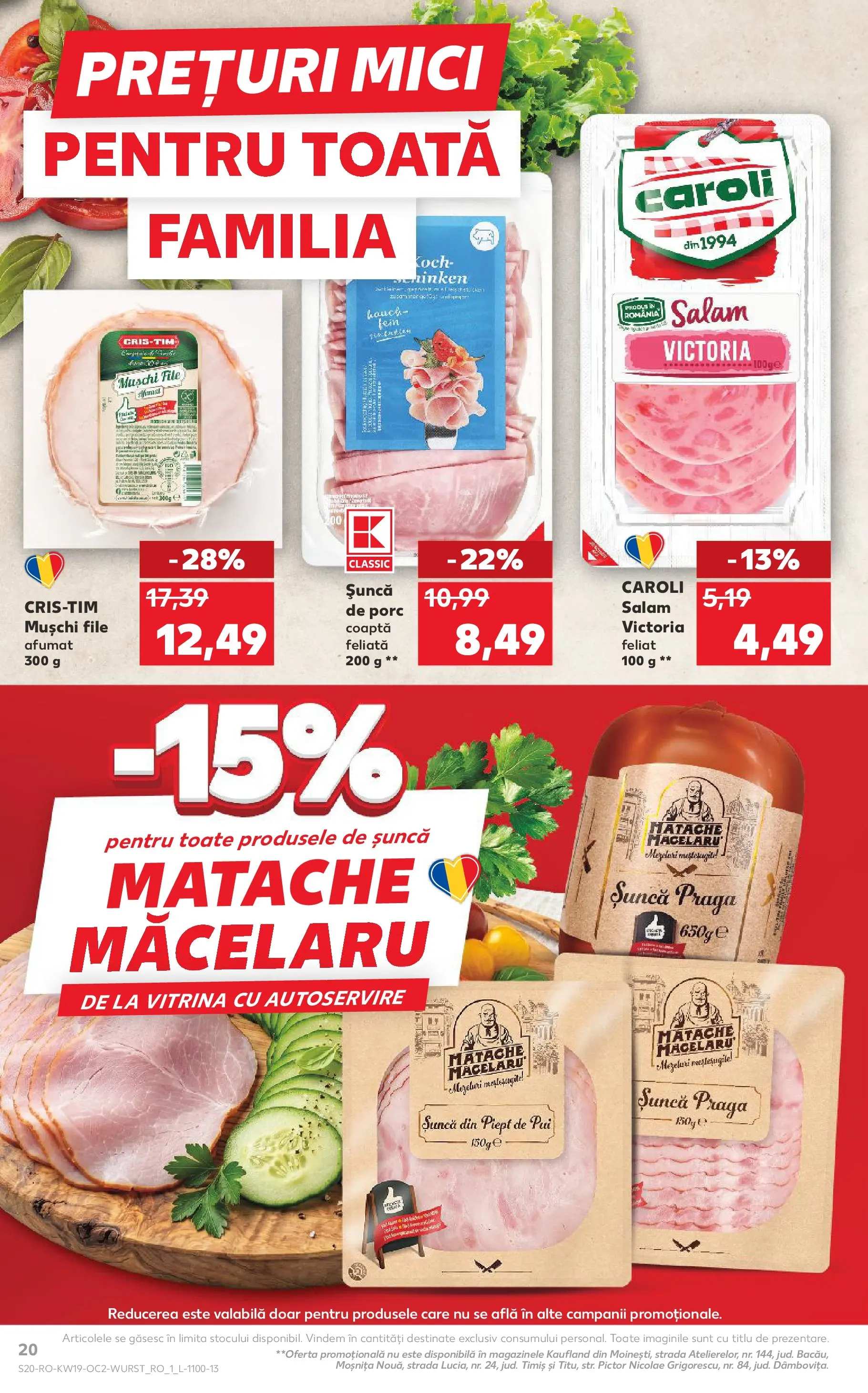 Kaufland Viseu de Sus 06.05.2026 - Revista si Oferta | Pagină: 20 | Produse: Vitrină, Mici, Salam, Șuncă