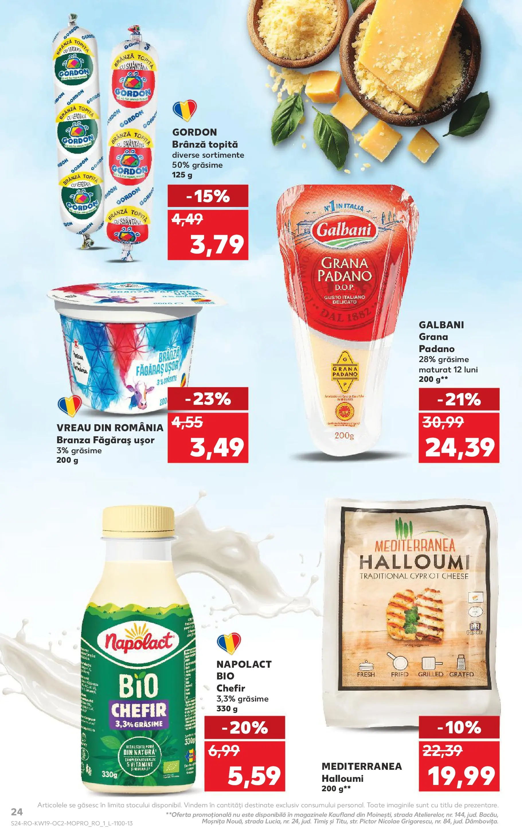 Kaufland Viseu de Sus 06.05.2026 - Revista si Oferta | Pagină: 24 | Produse: Şerit ödül, Brânză, Kefir