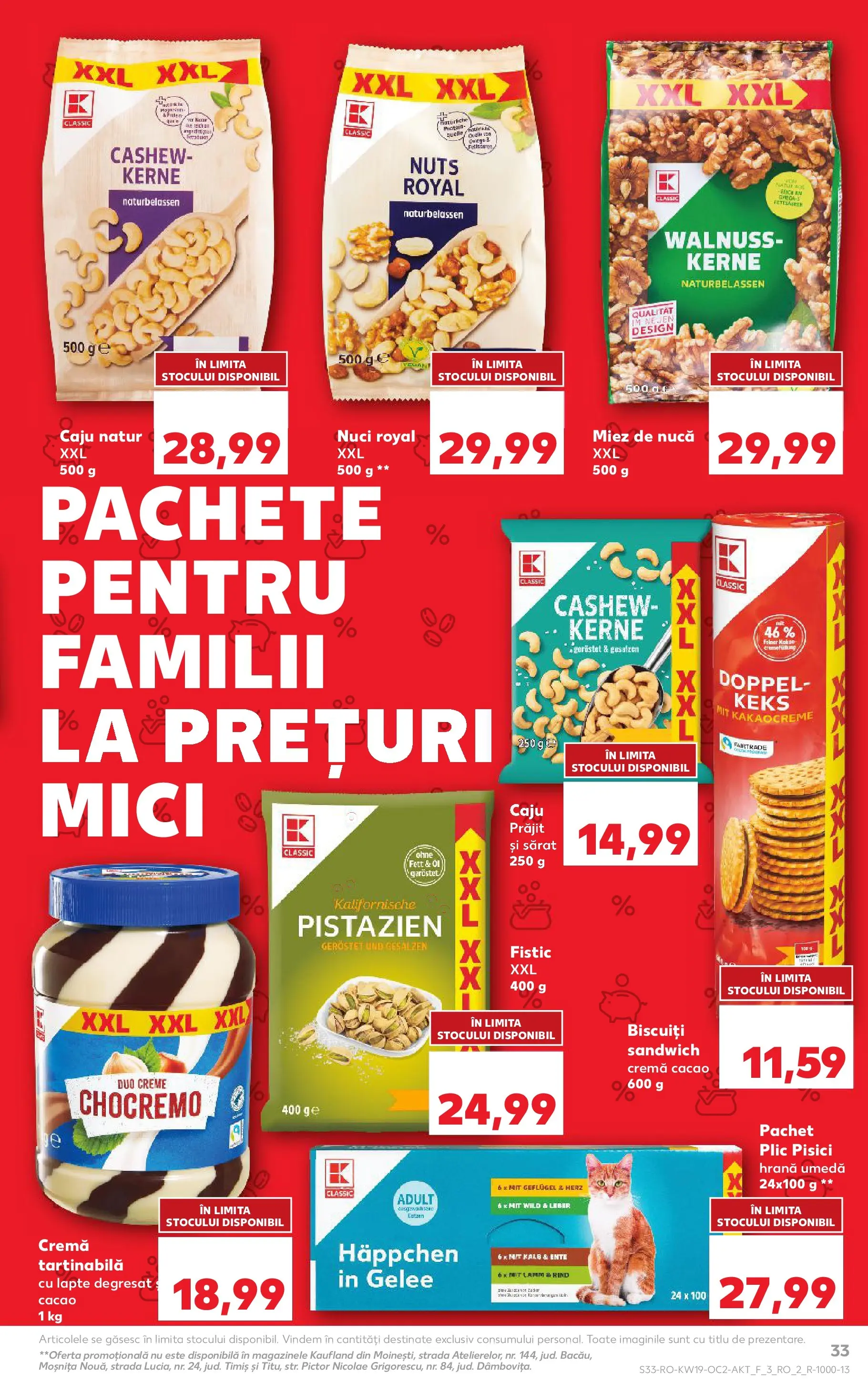 Kaufland Domnesti 06.05.2026 - Revista si Oferta | Pagină: 33 | Produse: Mici, Fistic, Cacao, Cremă tartinabilă