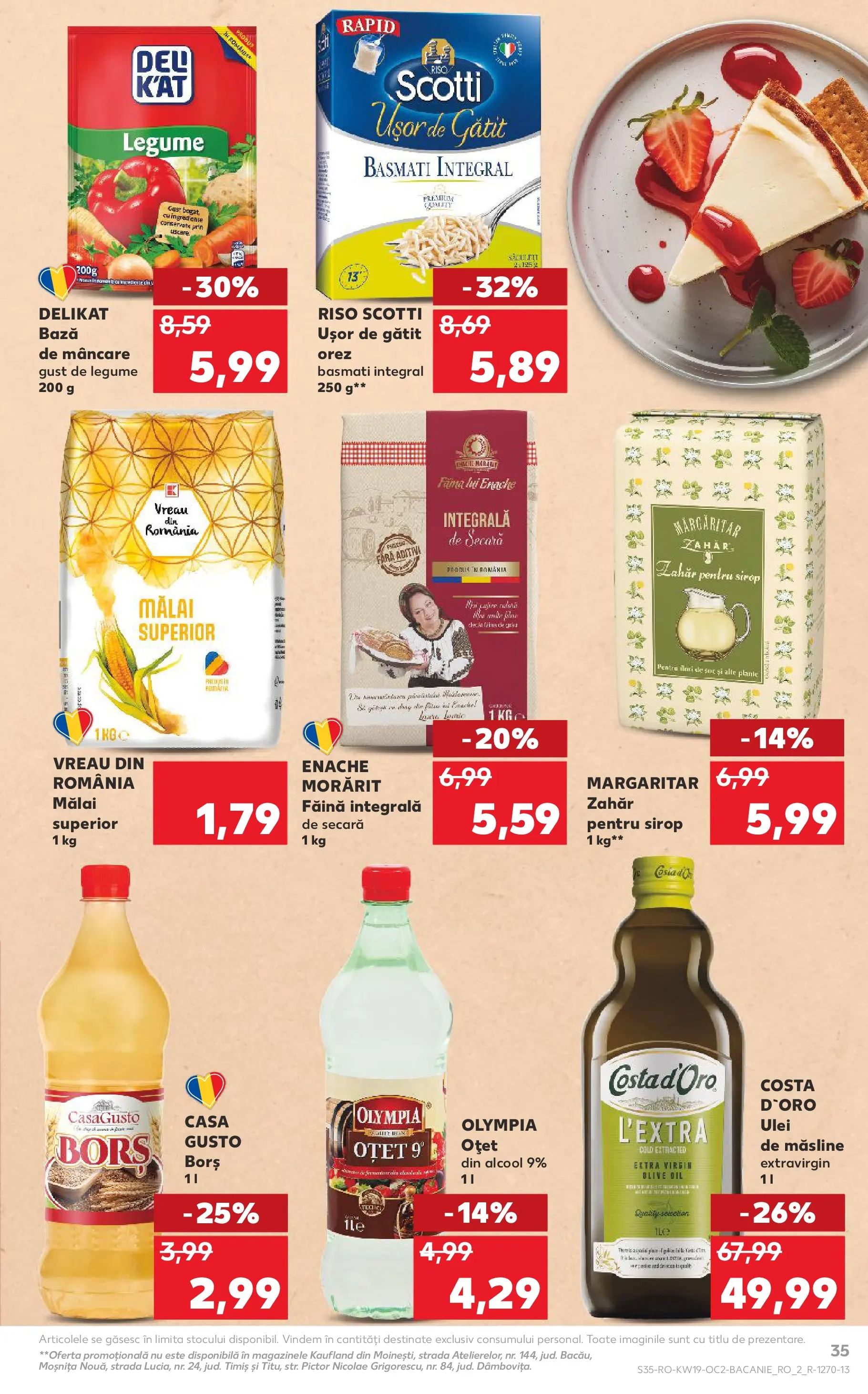 Kaufland Arad 06.05.2026 - Revista si Oferta | Pagină: 35 | Produse: Oțet, Făină, Orez, Zahăr