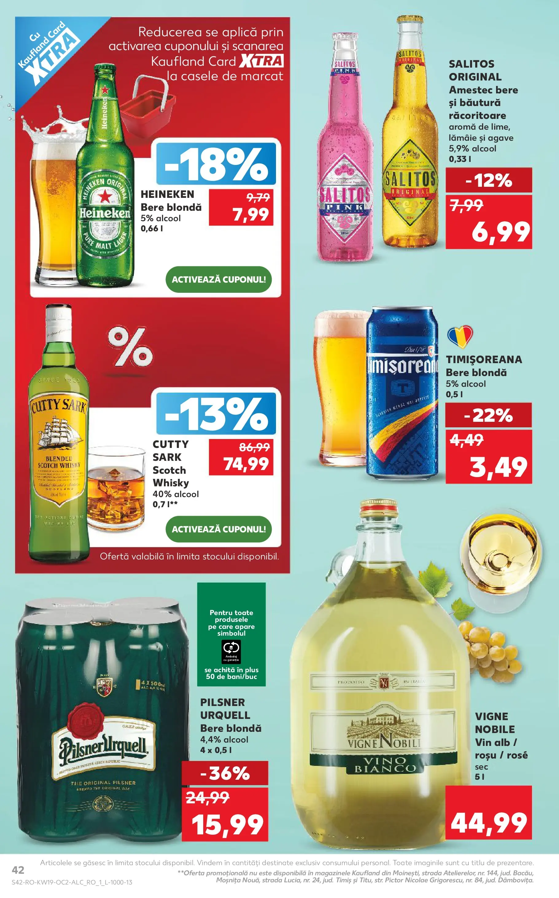 Kaufland Domnesti 06.05.2026 - Revista si Oferta | Pagină: 42 | Produse: Vin, Bere, Lămâie