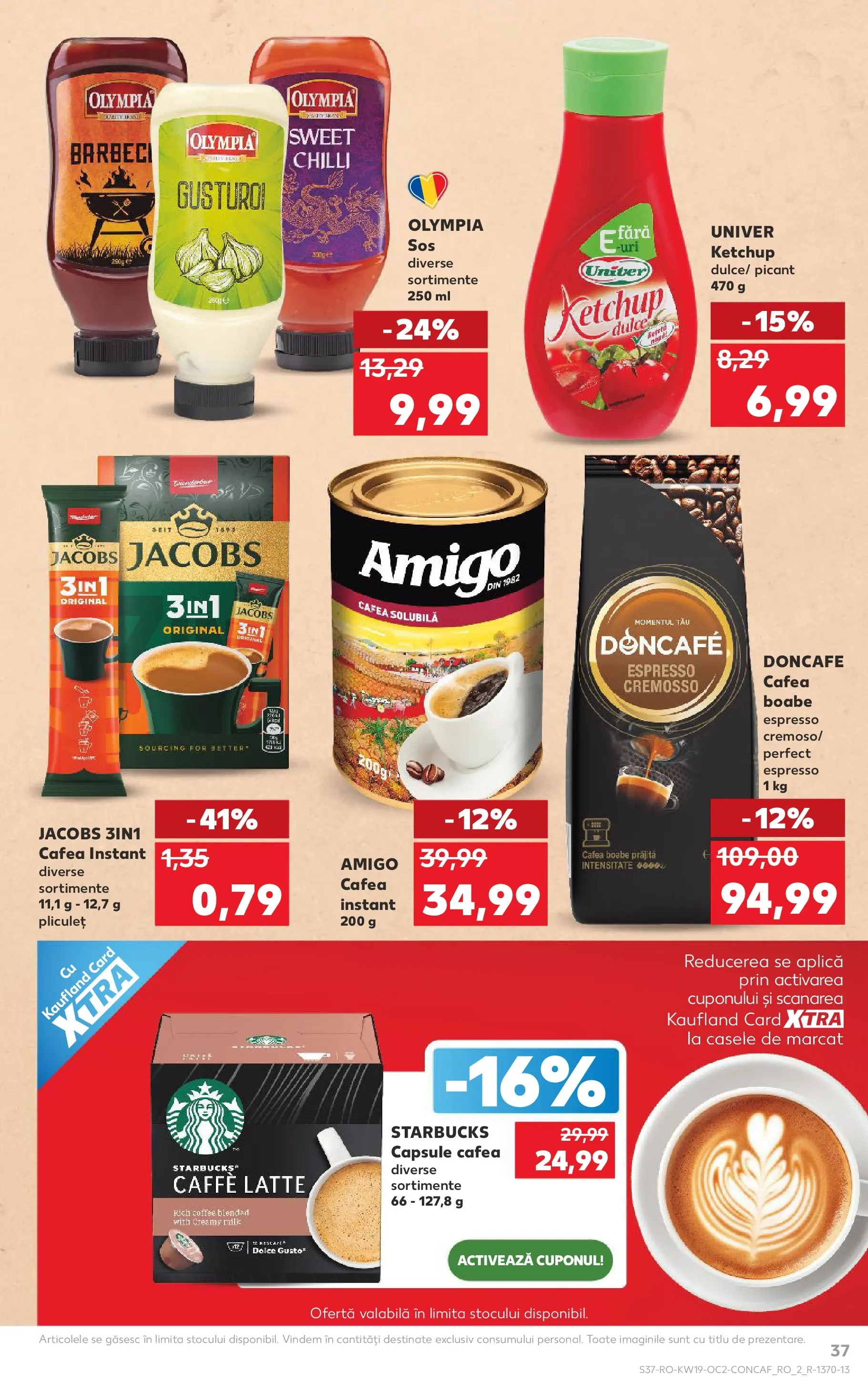 Kaufland Sovata 06.05.2026 - Revista si Oferta | Pagină: 37 | Produse: Köpek çiti, Cafea, Ketchup, Sos