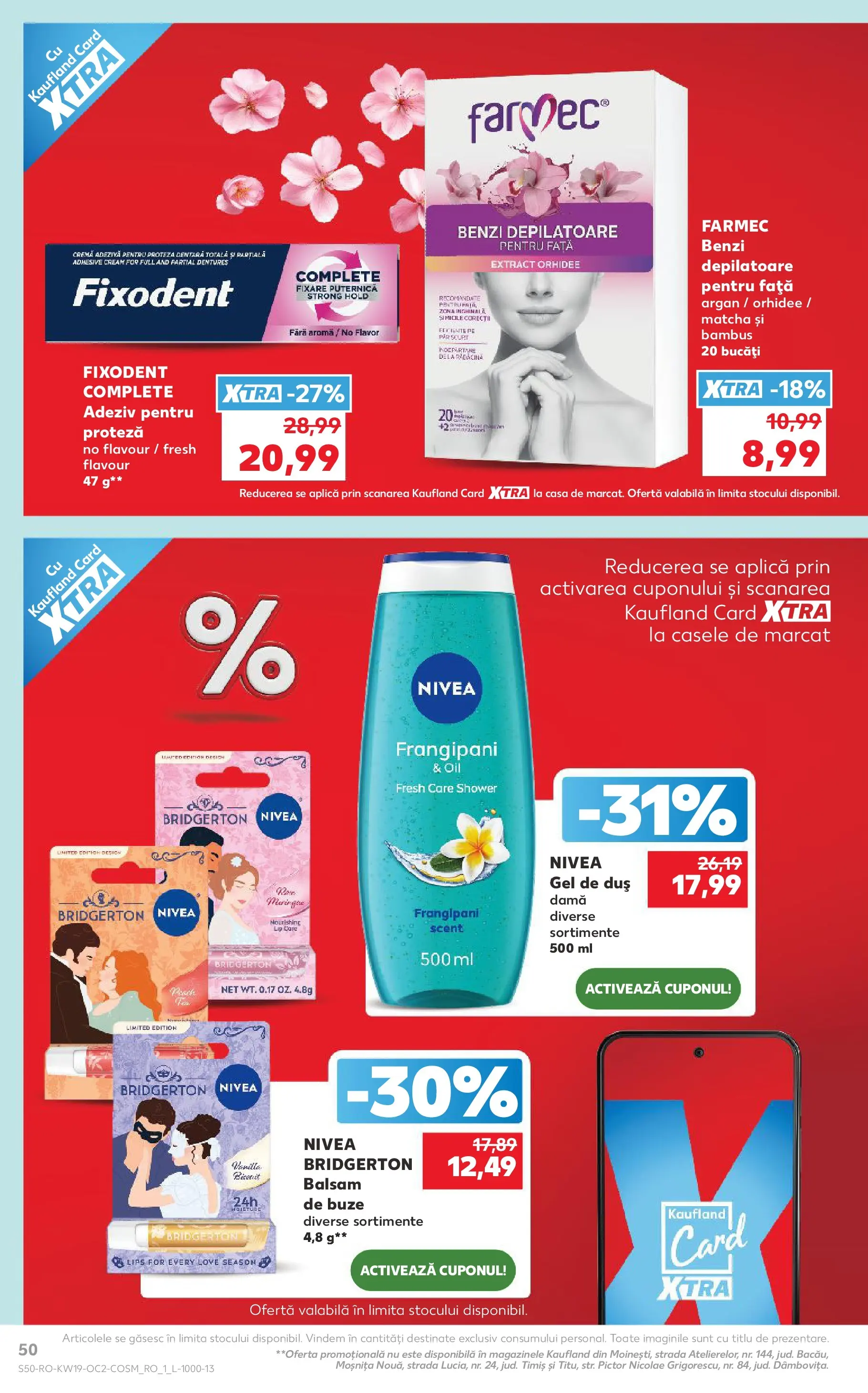 Kaufland Domnesti 06.05.2026 - Revista si Oferta | Pagină: 50 | Produse: Duș, Cremă, Gel de duș, Adeziv