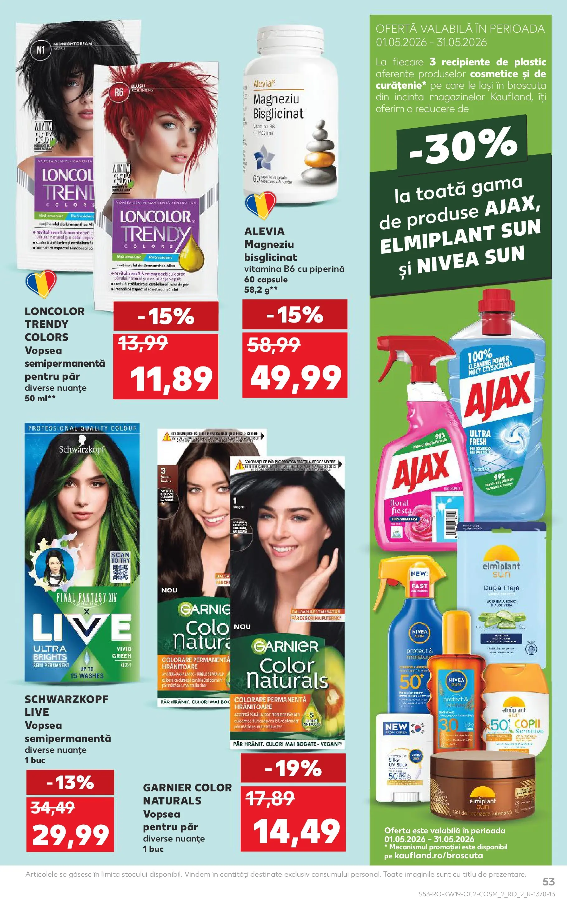 Kaufland Sovata 06.05.2026 - Revista si Oferta | Pagină: 53 | Produse: Vopsea, Blush, Recipiente, Ulei