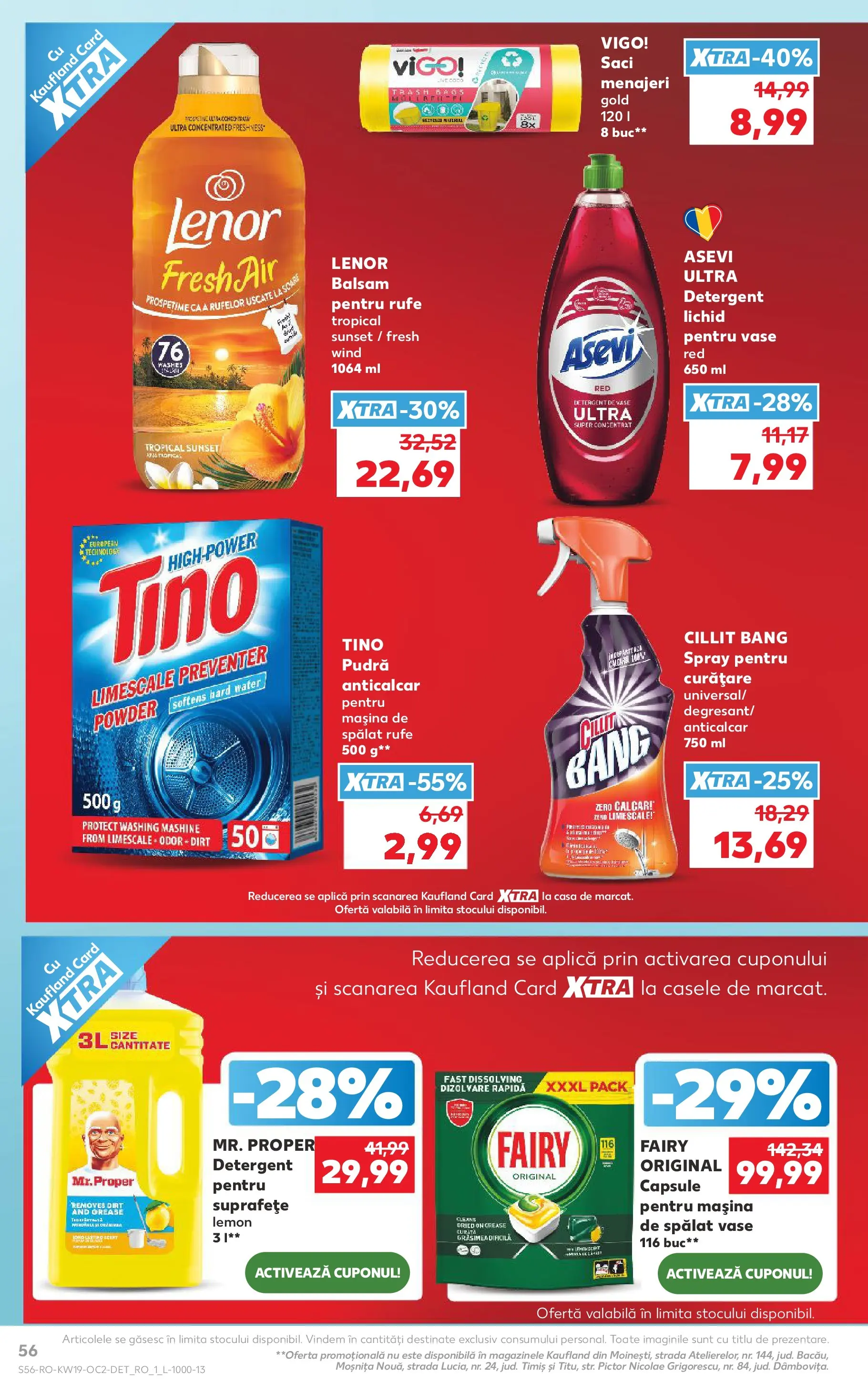 Kaufland Domnesti 06.05.2026 - Revista si Oferta | Pagină: 56 | Produse: Mașină De Spălat Vase, Balsam, Yorgan, Detergent
