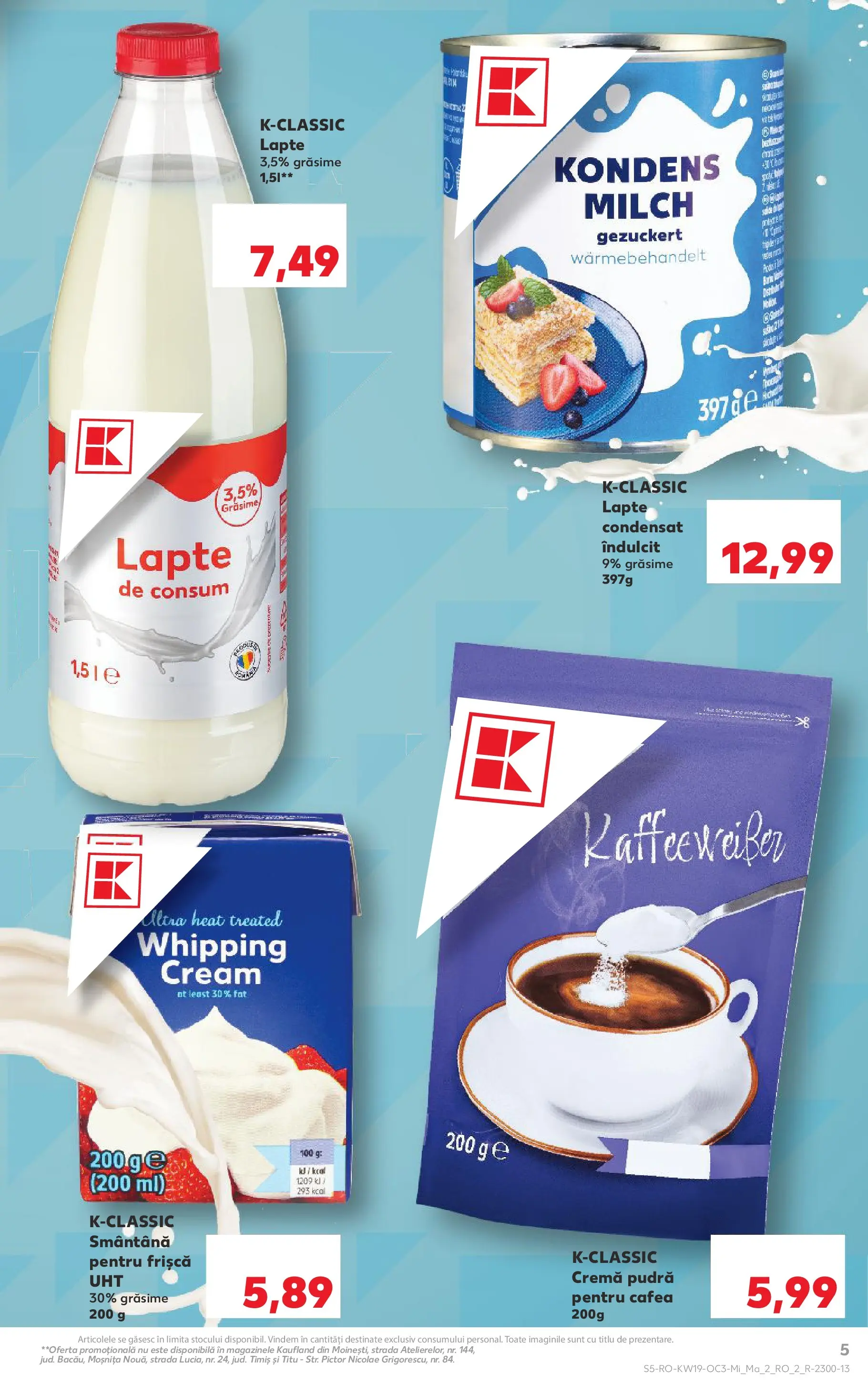 Kaufland Constanța 06.05.2026 - Revista si Oferta | Pagină: 5 | Produse: Pudră, Lapte, Cremă, Smântână