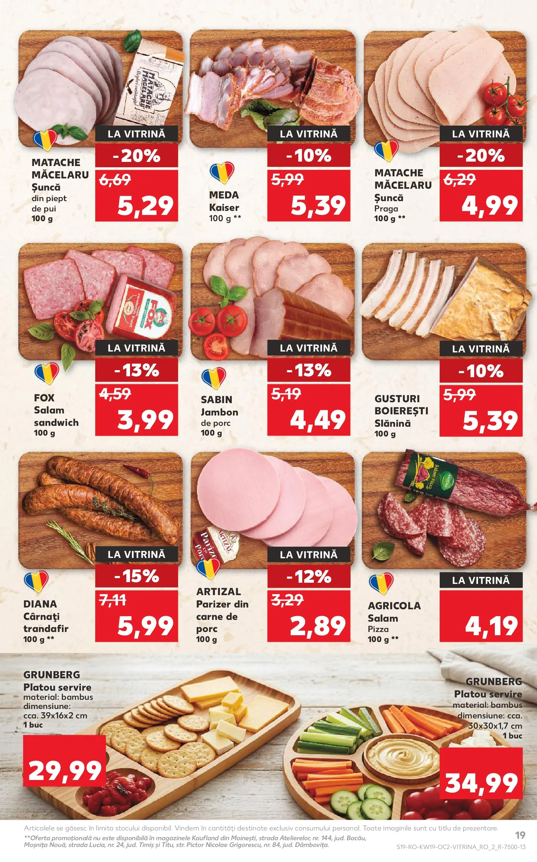 Kaufland Viseu de Sus 06.05.2026 - Revista si Oferta | Pagină: 19 | Produse: Salam, Șuncă, Parizer, Cârnați