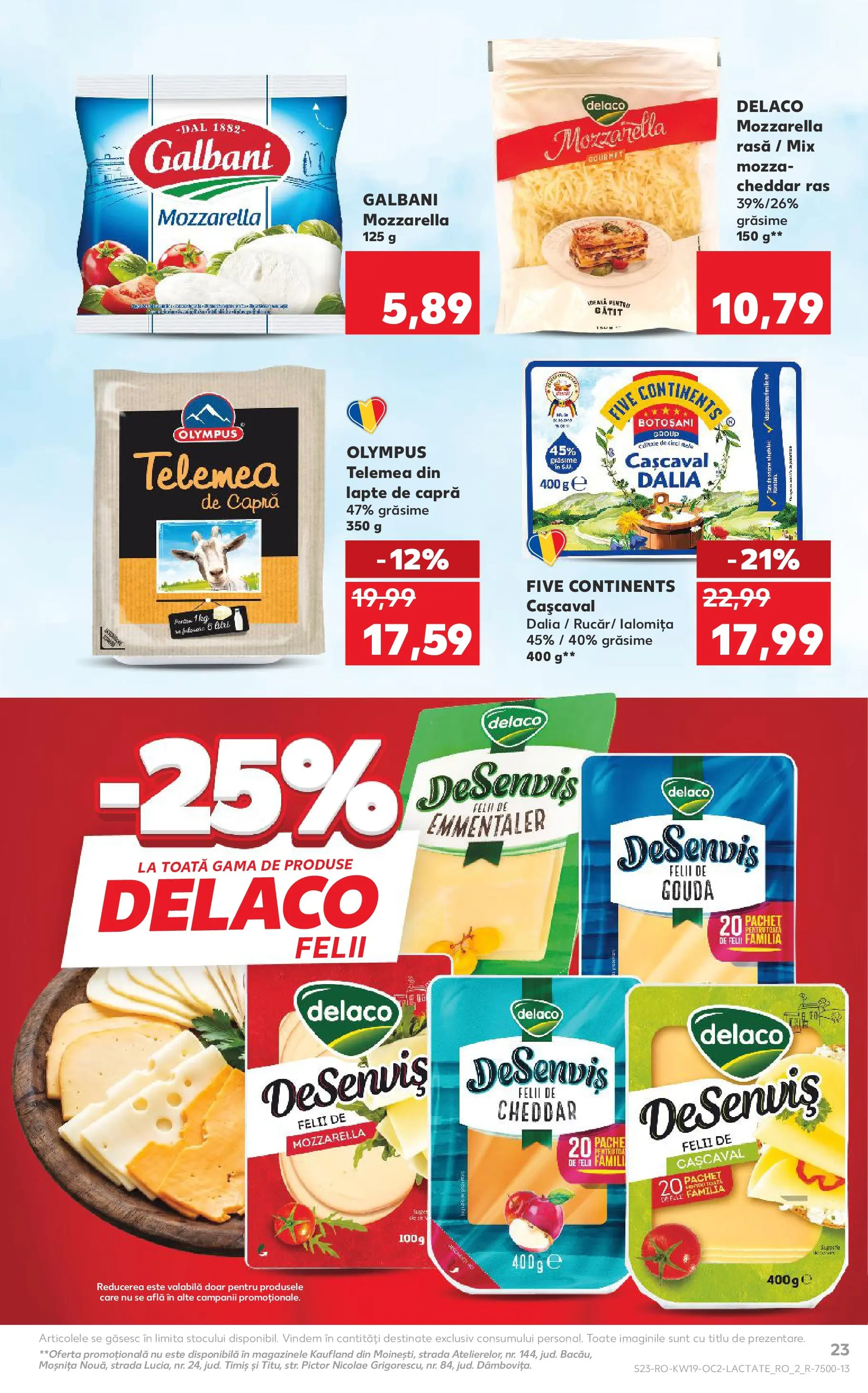 Kaufland Viseu de Sus 06.05.2026 - Revista si Oferta | Pagină: 23 | Produse: Light Kedi Konservesi, Cașcaval, Lapte, Gouda