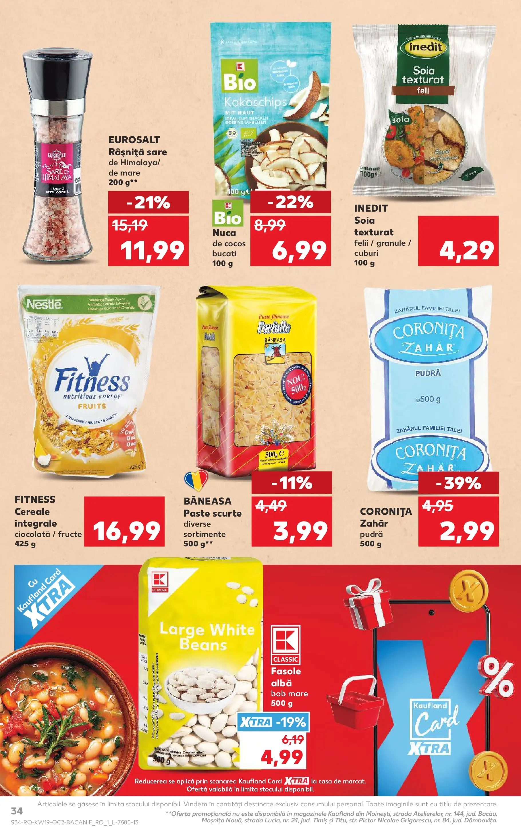 Kaufland Viseu de Sus 06.05.2026 - Revista si Oferta | Pagină: 34 | Produse: Şerit ödül, Cereale, Fructe, Sare