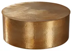 Couchtisch "WL5.486" , &Oslash; ca. 75 cm, gold