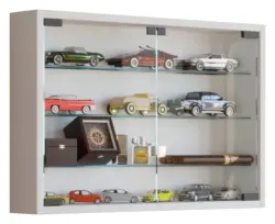 H&auml;ngevitrine in Wei&szlig; Mandosa M