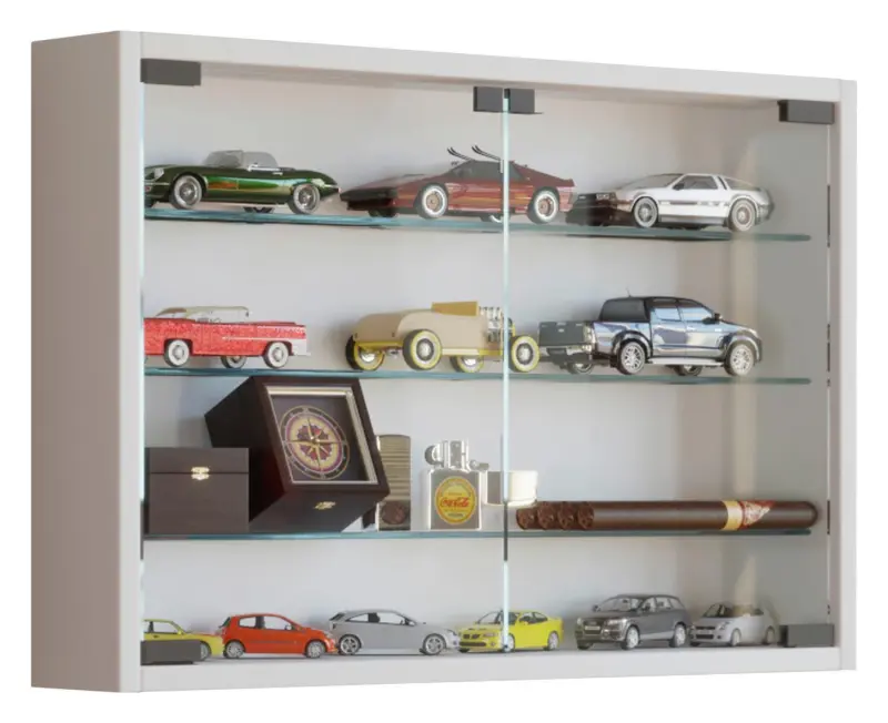 H&auml;ngevitrine in Wei&szlig; Mandosa M