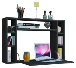 Laptoptisch Wandila Schwarz ca. 90x20x60cm