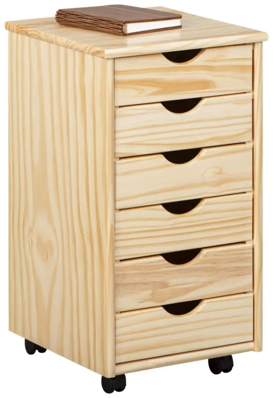 Rollcontainer Nils ca. 35x66x39 cm Kieferfarben