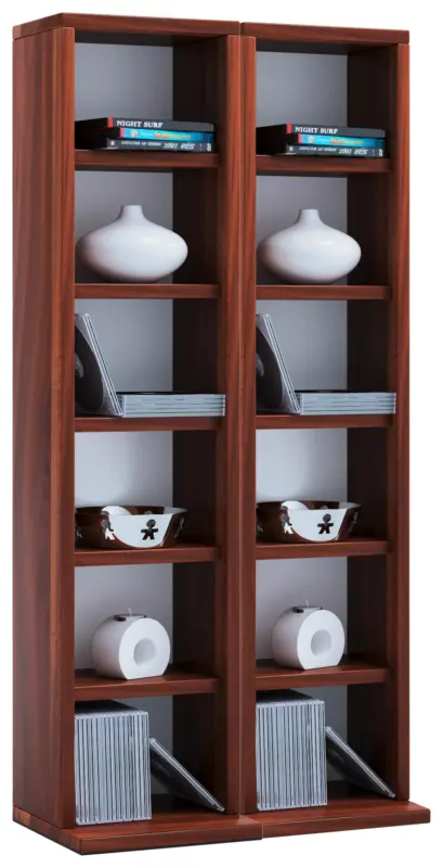 CD-Regal Milano in Nussbaumfarbe, B: 42 cm