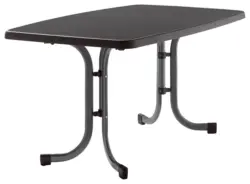 Gartentisch ca. 150x90x72cm Anthrazit,Grau