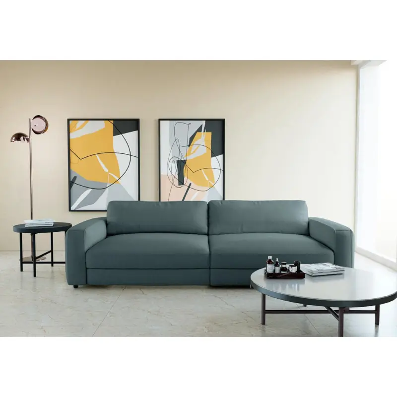Bigsofa in Cord Blaugrau Modern