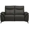 2-Sitzer-Sofa in Echtleder Anthrazit
