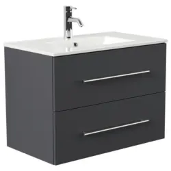 WASCHTISCHKOMBI Homeline, Graphitfarben B: 81 cm