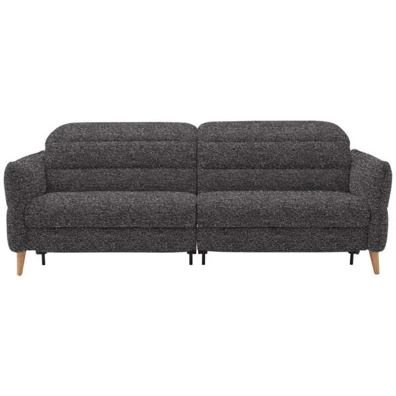 2-Sitzer-Sofa in Webstoff Dunkelgrau