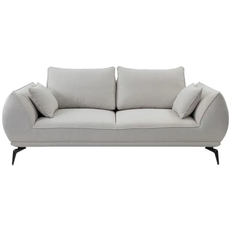 2-Sitzer-Sofa in Webstoff Creme