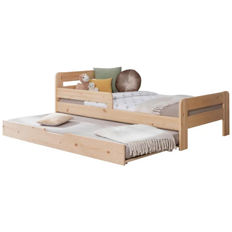 Ausziehbett 90/200 cm in Naturfarben