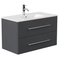 WASCHTISCHKOMBI Homeline, Graphitfarben B: 91 cm