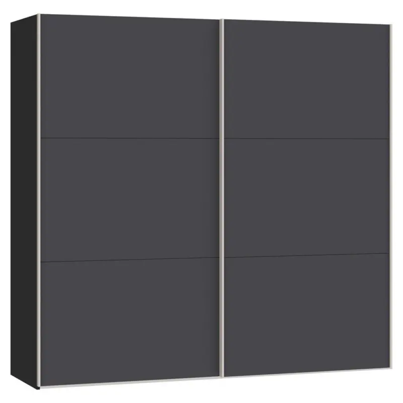 Schwebet&uuml;renschrank in Anthrazit, Schwarz