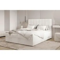 Boxbett 160/200 cm in Wei&szlig;, Elfenbein