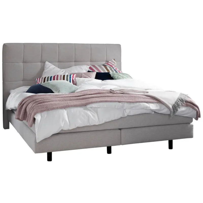 Boxspringbett 180/200 cm in Taupe