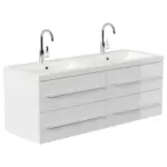 M&ouml;belix Waschtischkombi Aurelion XL Wei&szlig; HG B: 160 cm