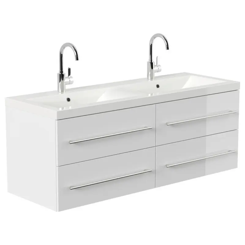 Waschtischkombi Aurelion XL Wei&szlig; HG B: 160 cm