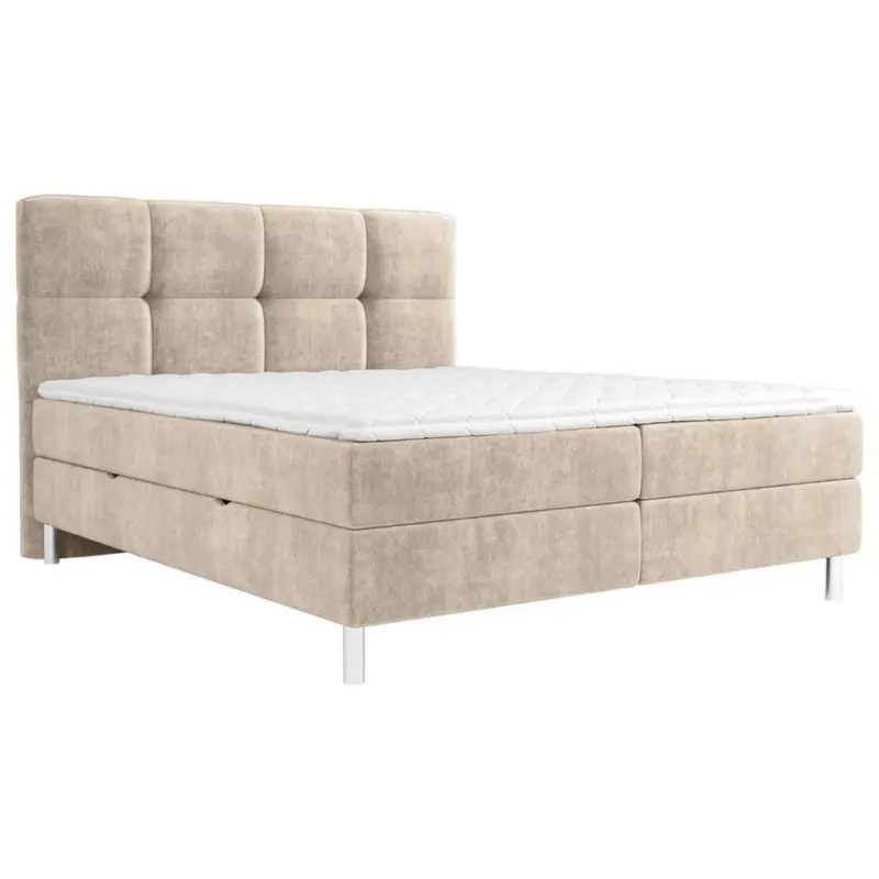 Boxbett 160/200 cm in Taupe