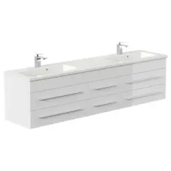 WASCHTISCHKOMBI Geant, Wei&szlig; HG B: 200 cm