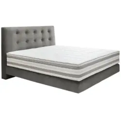 Boxspringbett 180/200 cm in Taupe