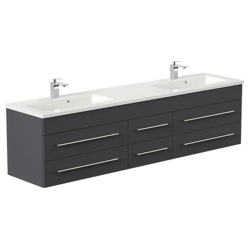 WASCHTISCHKOMBI Geant, Graphitfabren B: 200 cm
