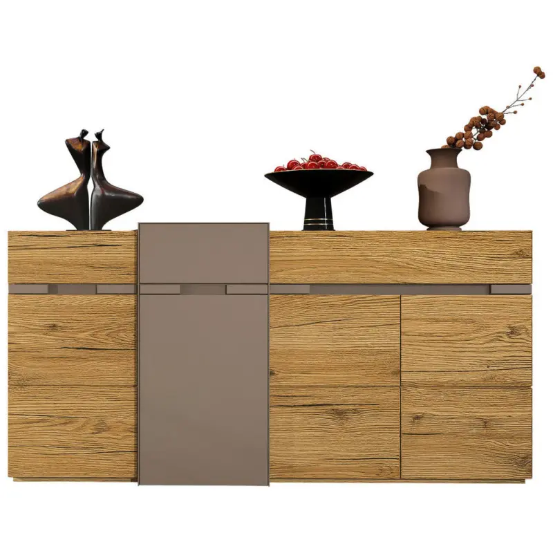 Sideboard Taupe, Wildeiche 180/91/47 cm