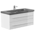 M&ouml;belix WASCHTISCHKOMBI Yamo, Wei&szlig; HG B: 100 cm