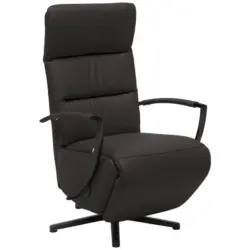 Relaxsessel in Leder Mokka