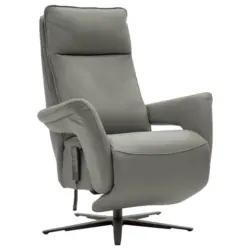 Relaxsessel in Leder Grau