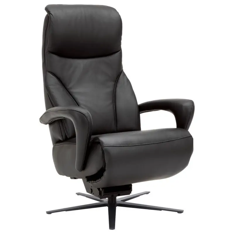 Relaxsessel in Leder Schwarz