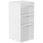 M&ouml;belix MIDISCHRANK Wei&szlig; Hochglanz B: 35,2cm
