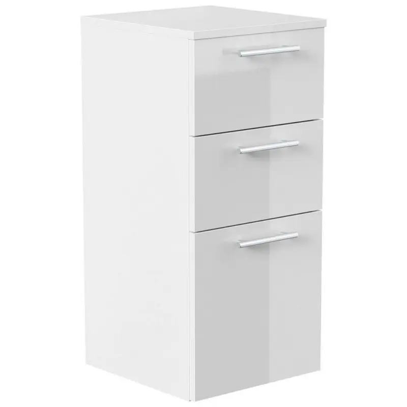 MIDISCHRANK Wei&szlig; Hochglanz B: 35,2cm